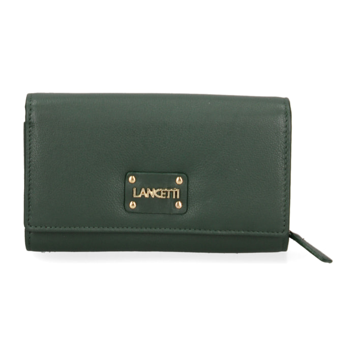 Portafoglio da donna In Vera pelle Made in Italy 17x10x4 cm