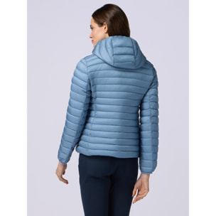 Oltre - Piumino lightweight con cappuccio staccabile - Azzurro