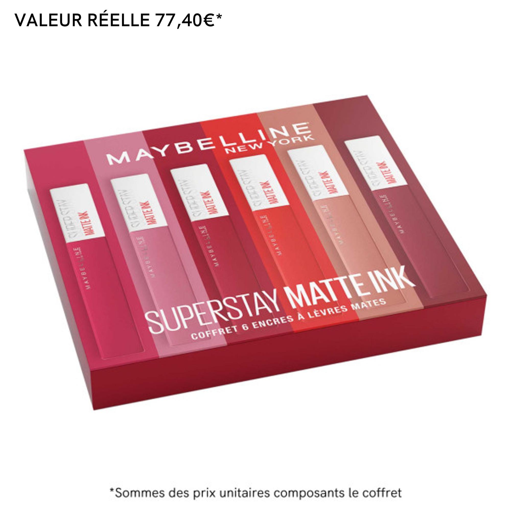 Coffret 6 Teintes Matte Ink - 36,99€