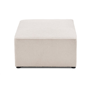 Topaze - pouf - en tissu bouclette - Beige