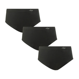 Slip Culotte Maxi Donna Liabel Conf 3pz, Art. AZ2560N Nero