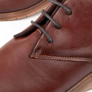 Botín De Cuña - Marrón - Altura: 4 Cm