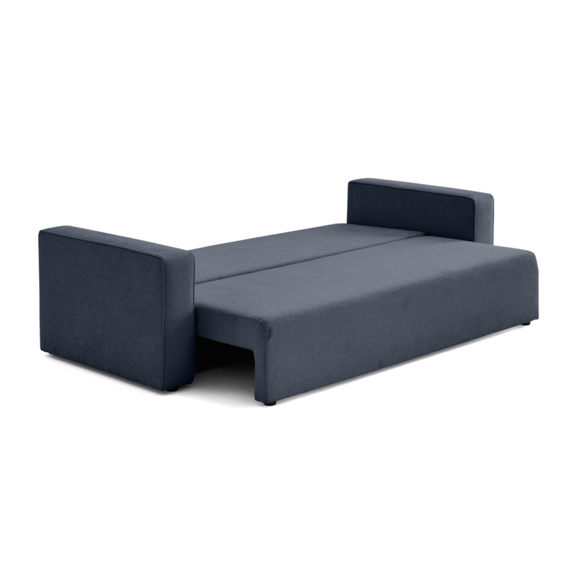 Topaze - canapé 3 places - convertible avec coffre - en tissu - Bleu