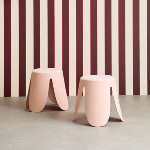 Tabouret empilable enfant bouclette texturée (lot de 2) NIKI KIDS