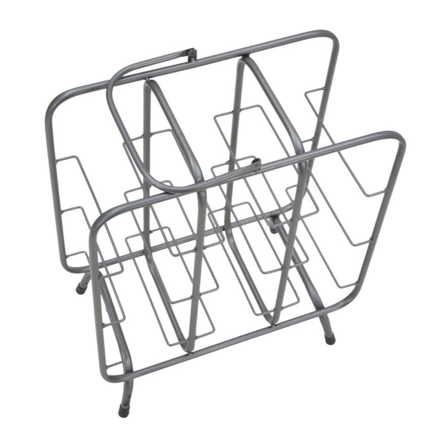 PORTABOTTIGLIE RACK QUADRATO (9 POSTI) OFFICINE 55 GRIGIO