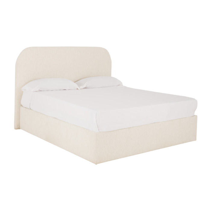 Cama con canapé blanco para colchón de varias medidas