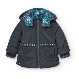 Parka reversible de bebé niña