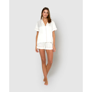 Pigiama da donna in raso crt m/c