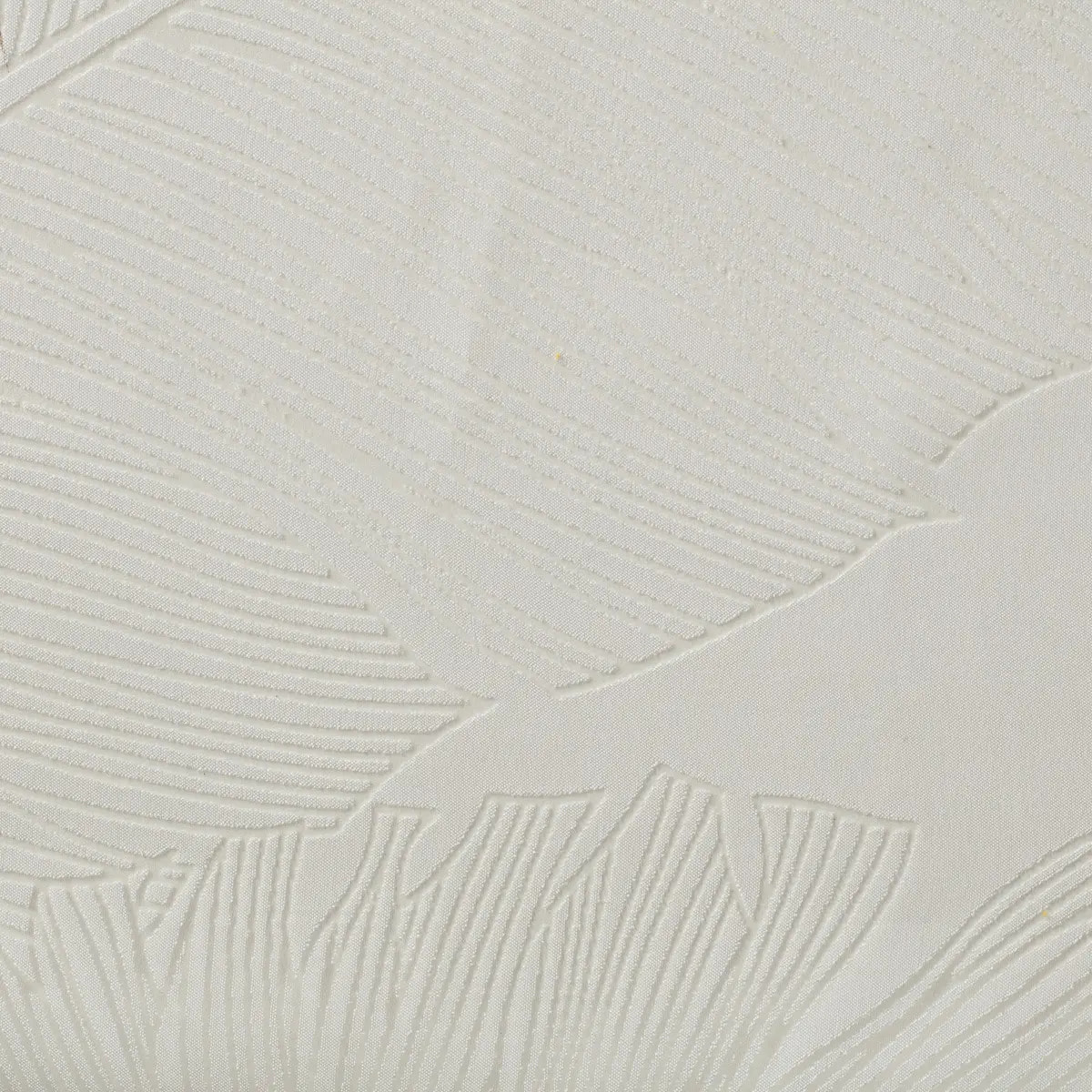 Lot de 2 voilages "Feuille" - motifs dévorés blanc 60x90 cm