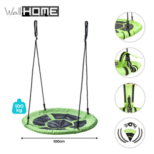 Well home - columpio de red verde de ø100cm