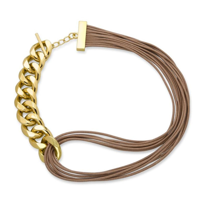 Pulsera Lux by Lux acabado en oro amarillo 18k