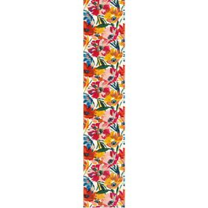 Papier peint intissé pré-encollé - PEINTURE DE FLEURS MULTICOLORE - 1 rouleau