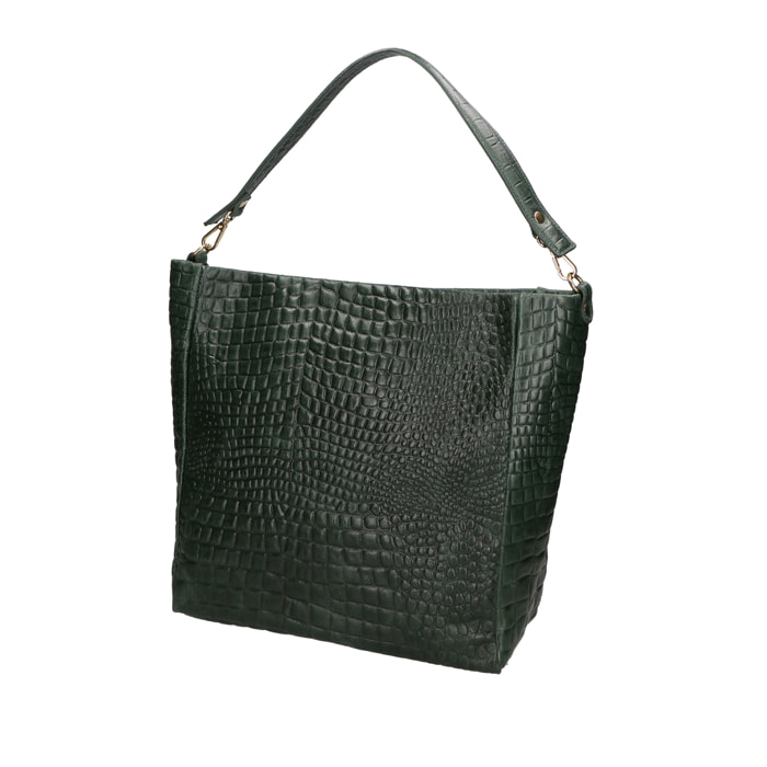 Borsa a spalla da Donna Valtera in Vera Pelle Made in Italy 32x31x15 cm