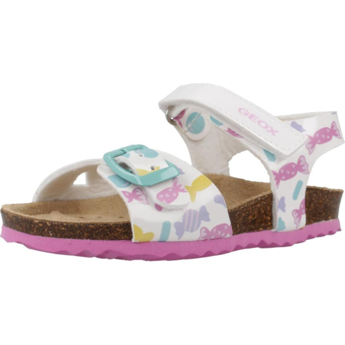 Sandalias Niña de la marca GEOX  modelo B SANDAL CHALKI GIRL BLANCO