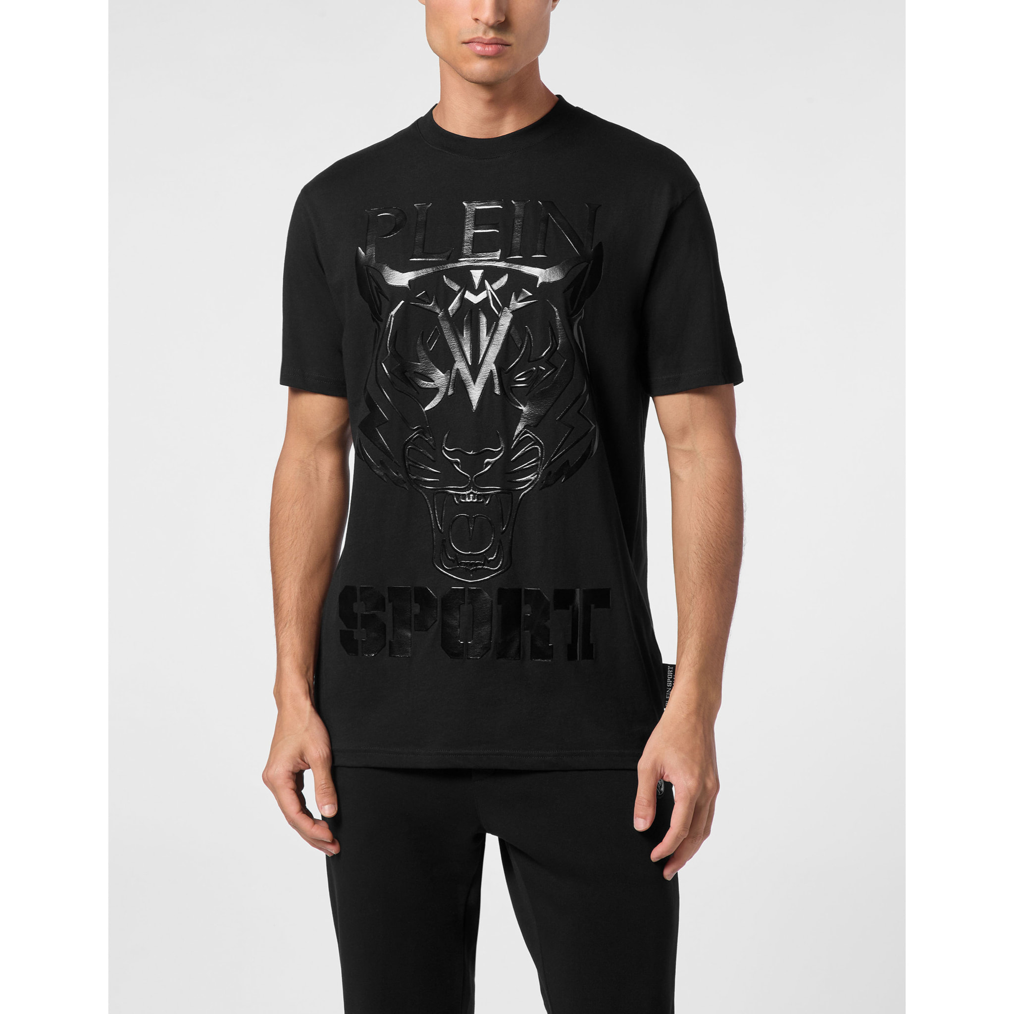 PLEIN SPORT Camiseta Cuello Redondo TIGER