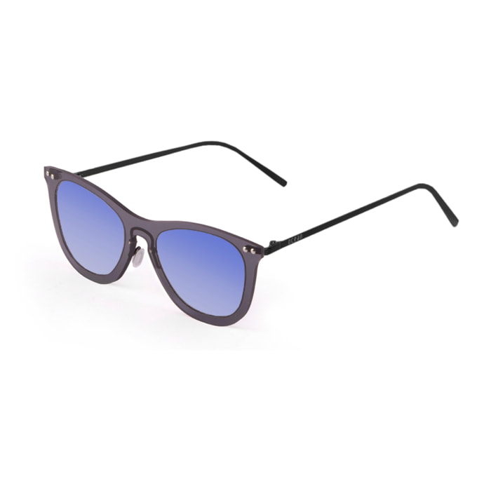 Gafas de sol PALO ALTO ARLES - Negro transparente / Azul cielo degradado y patilla de metal negro mate