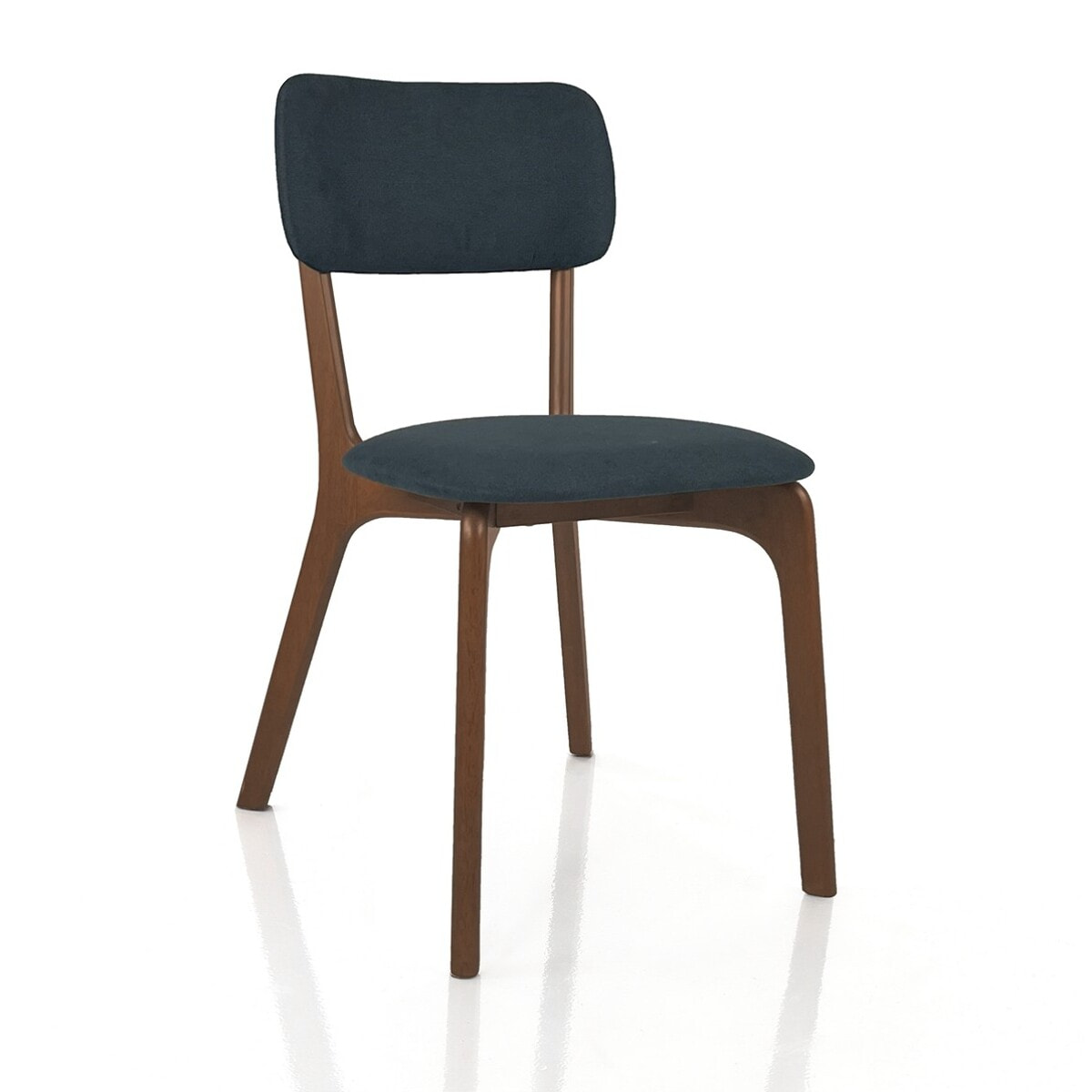 Tomasucci Ensemble de 2 chaises AGATA en bois foncé