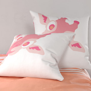 Parure de housse de couette 100% coton 2pcs louma - bleu canard
