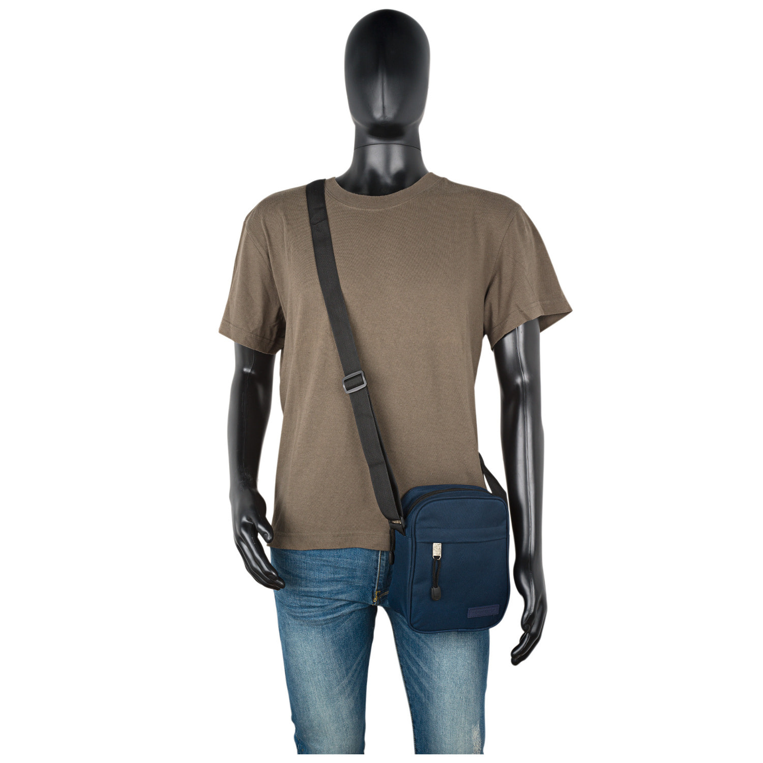 Bandolera Hombre Vegana Itaca Serie Tempo Azul Marino