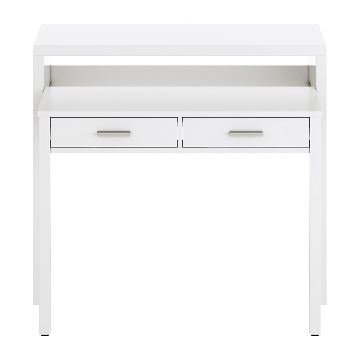 Mesa Escritorio Extensible 98x87x36 Cm Blanco Artik