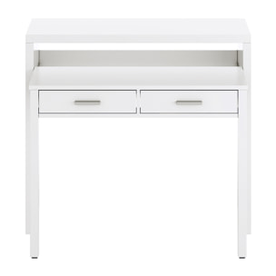 Mesa Escritorio Extensible 98x87x36 Cm Blanco Artik