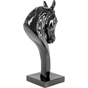 Déco tête de cheval noire XL 180cm Kare Design