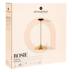 Suspension Rosie métal doré D38cm