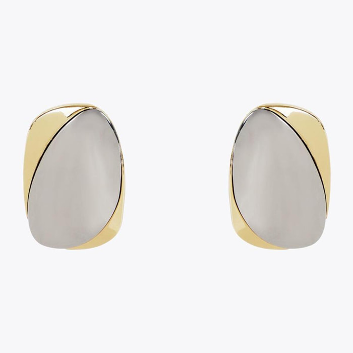 Orecchini grandi metalli combinati