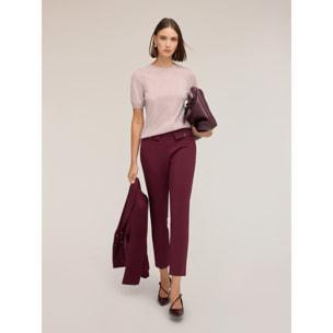 Motivi - Maglia in cashmere con dettaglio ajouré - Rosa