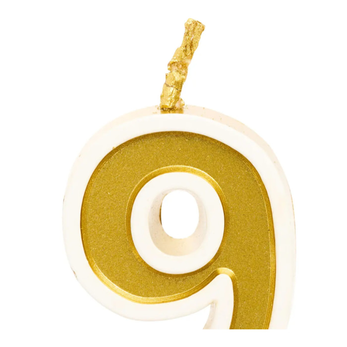 Bougie d'anniversaire Numéro 9