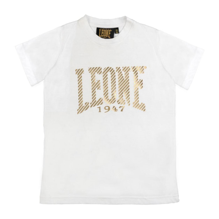 T-shirt da bambino in cotone Leone Super Gold