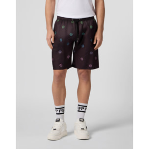 PHILIPP PLEIN Nylon Shorts Degrade Monogram