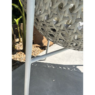 ELBA - Lot de 2 fauteuils de jardin en aluminium