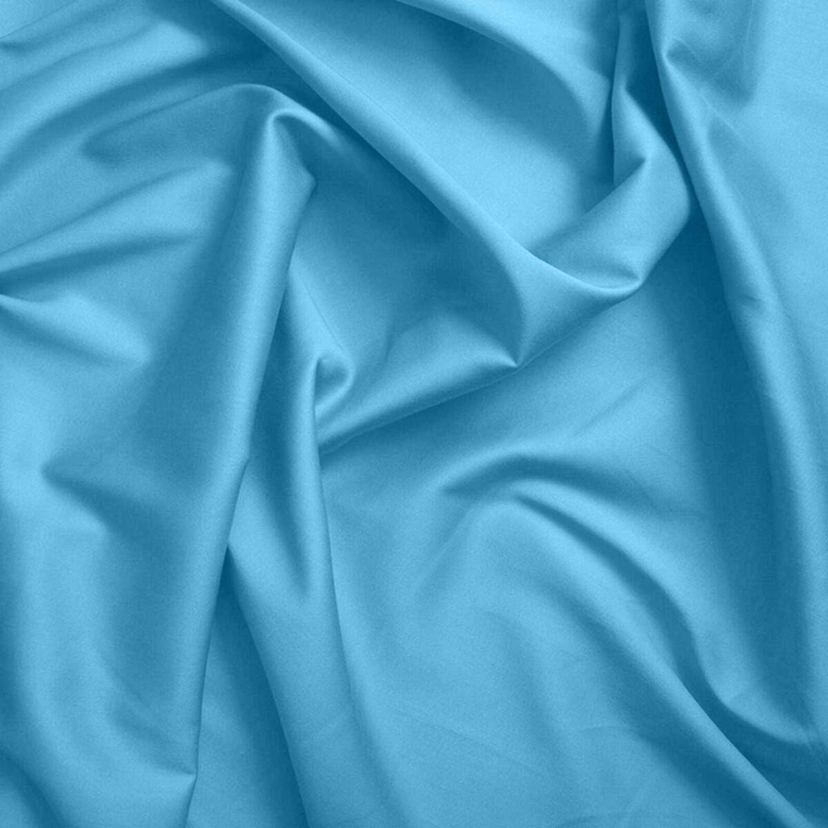 Drap plat ''Prémium'' - Couleur Cyan