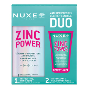 Zinc Power - Coffret Duo soin jour - Sérum 45 ml + Fluide matifiant 15 ml