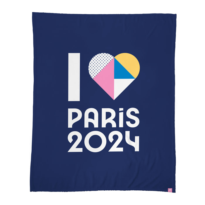 Plaid polaire imprimé, PARIS 2024 OLY COEUR