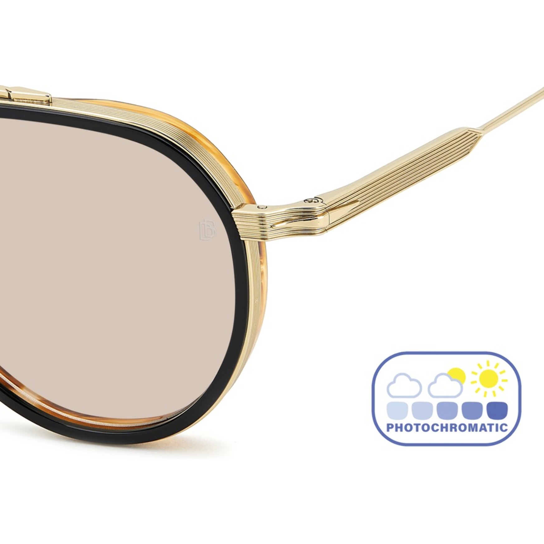 Gafas de Sol David Beckham DB 1226/G/S RHL 63 Fotocromáticas de Titanio Hombre 57 mm
