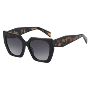 Gafas de sol LENOIR BREST - Negro brillante / Gris degradado