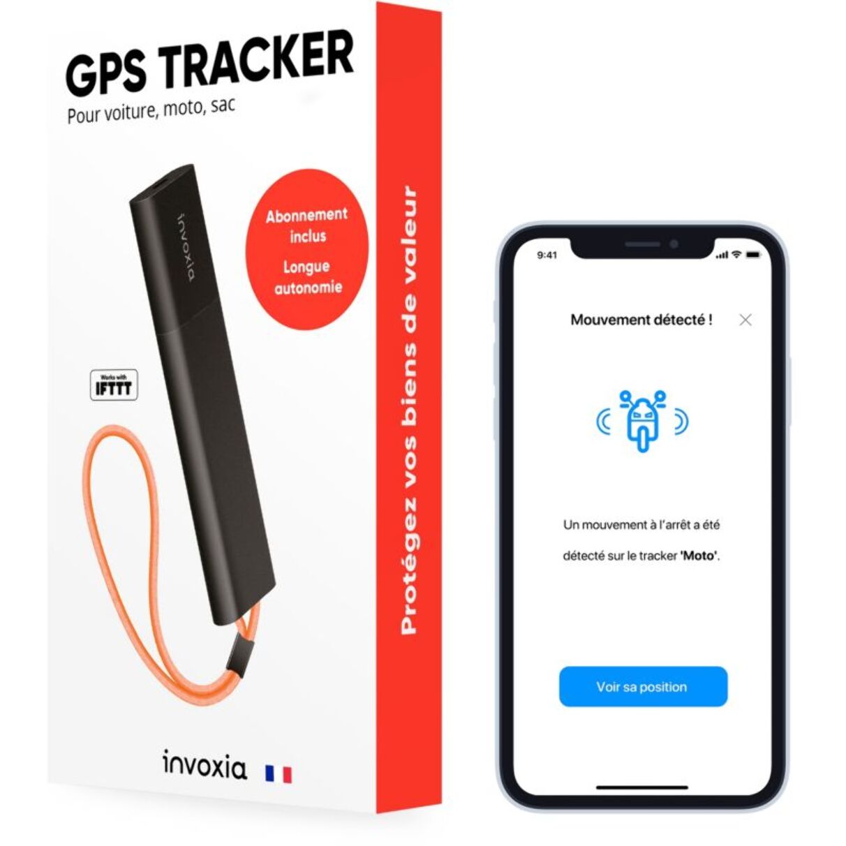 Tracker GPS INVOXIA Tracker GPS Classic (abonnement 1 an)