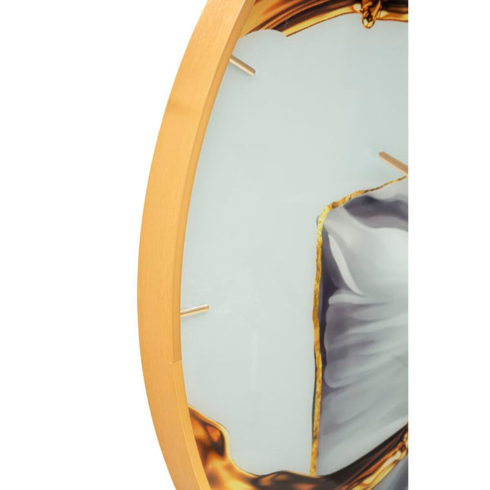 OROLOGIO DA PARETE GLASS ROSE CHARME 1921 MULTICOLORE