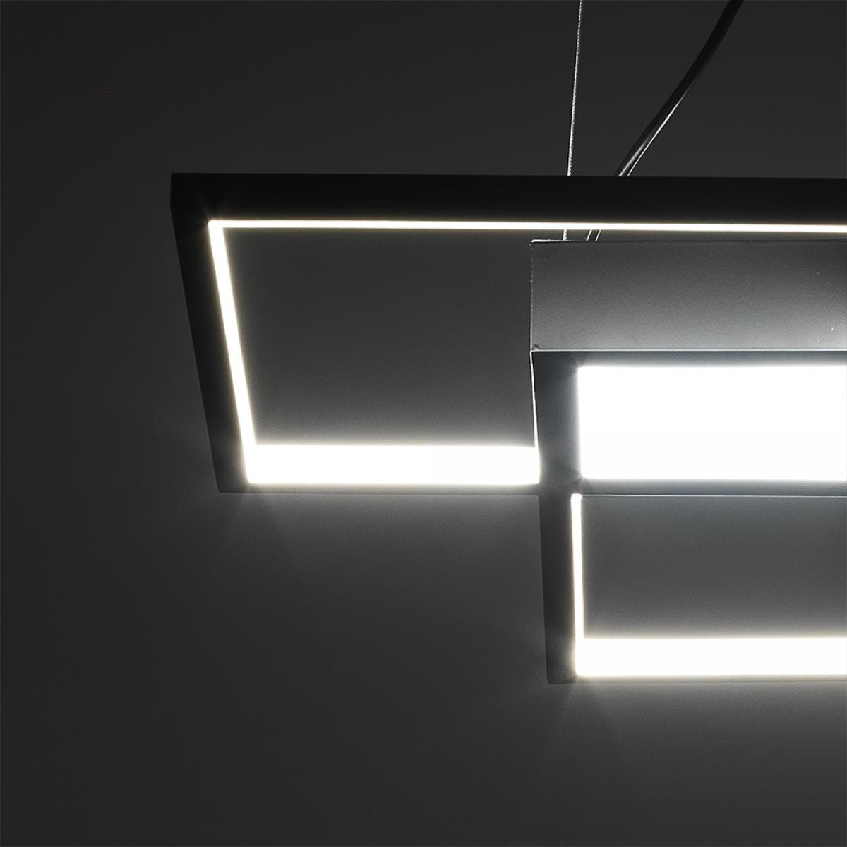 TOMASUCCI Lampadario SQUARE BLACK Nero