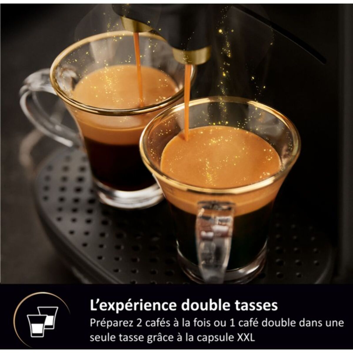 Cafetière à dosette PHILIPS L'or barista sublime noir LM9012/60