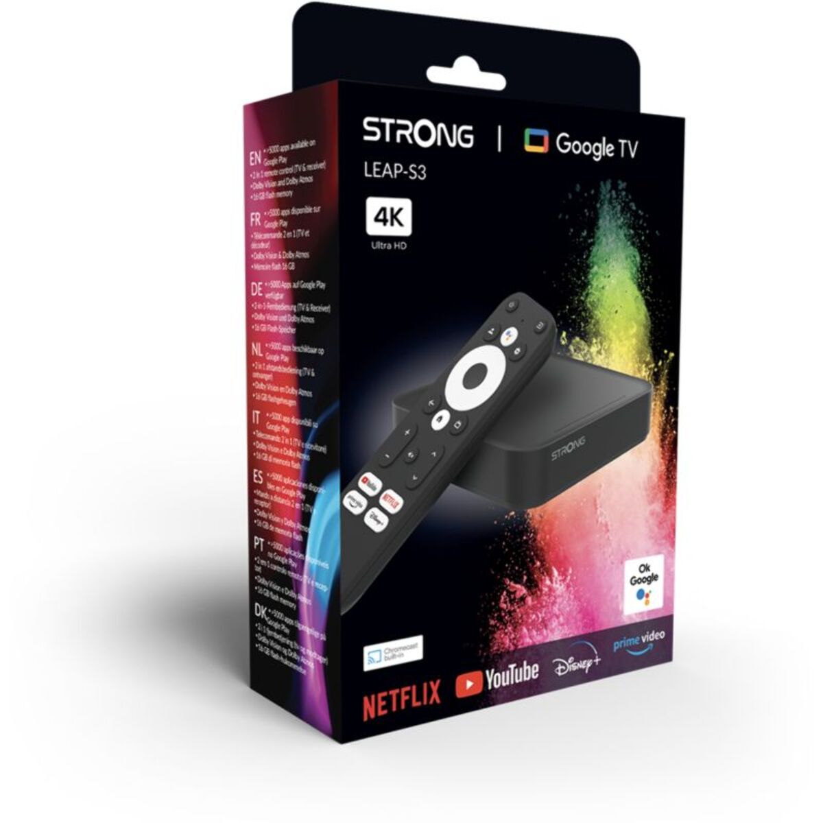 Passerelle multimédia STRONG LEAP-S3 Box Google TV 4K Chromecast