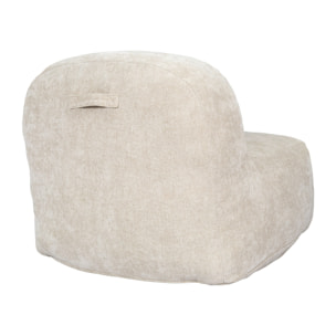 Fauteuil - HOME DECO FACTORY - Emilia - Compact - Doux - Beige