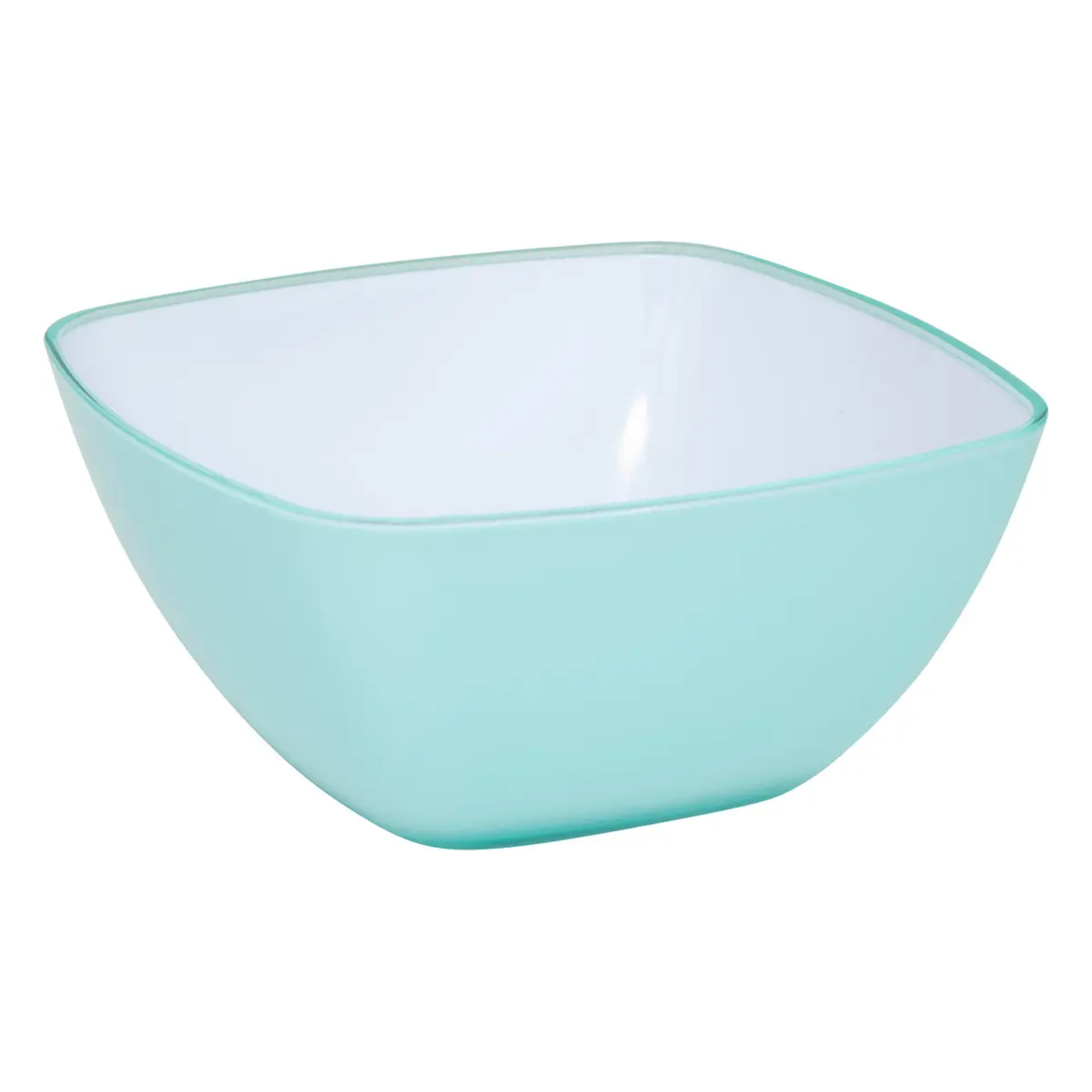 Saladier "Square" vert menthe 19x19cm