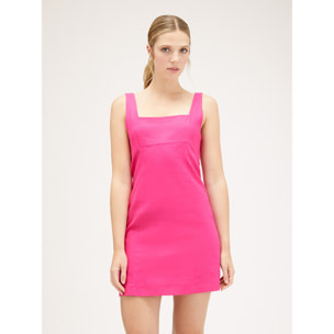 Motivi - Mini dress in lino viscosa - Fucsia