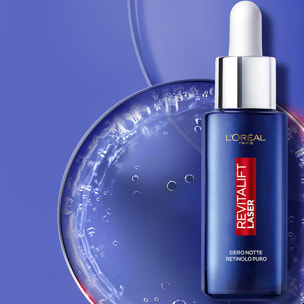 Siero Notte Anti-Rughe Revitalift Laser Trattamento Profondo Viso con Retinolo Puro - Flacone da 30ml