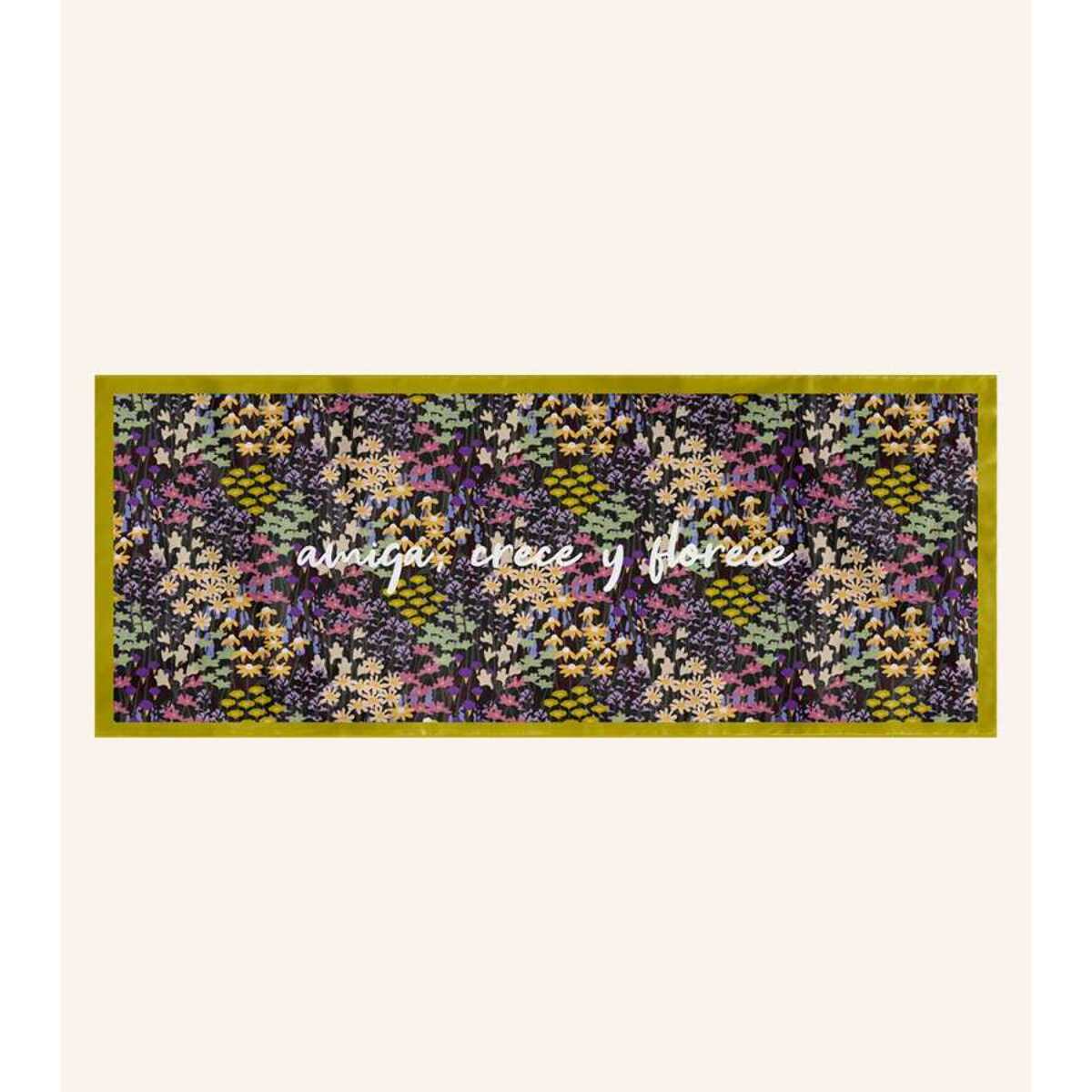 Pañuelo rectangular "Amiga, crece y florece"