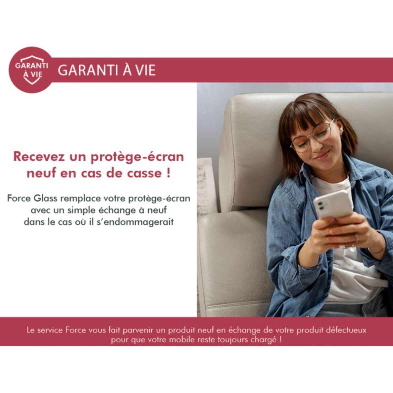 Protège écran FORCE GLASS Samsung A14 4G/5G