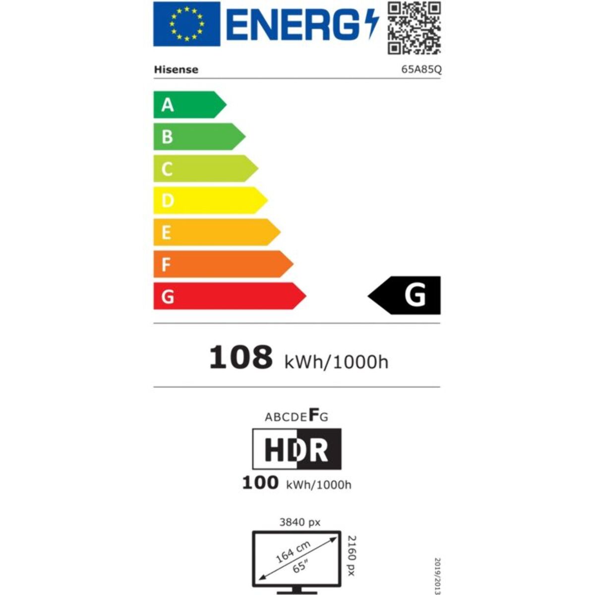 TV OLED HISENSE 55A85Q 2025 - 55 pouces ( 139 cm )